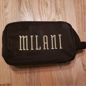 NEW NWT Milani Cosmetics Makeup Travel Storage Bag Approx: 10" W x 6" H x 5" D
